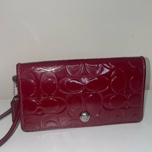 Red Coach Wallet
